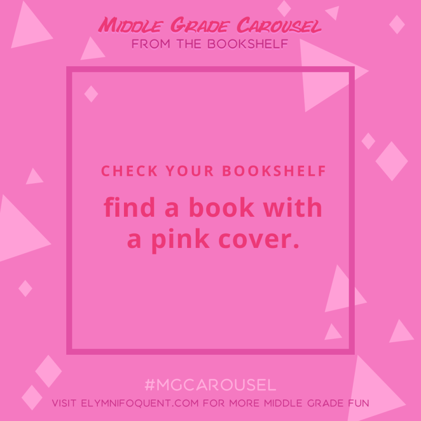From the Bookshelf: find a book with a pink cover