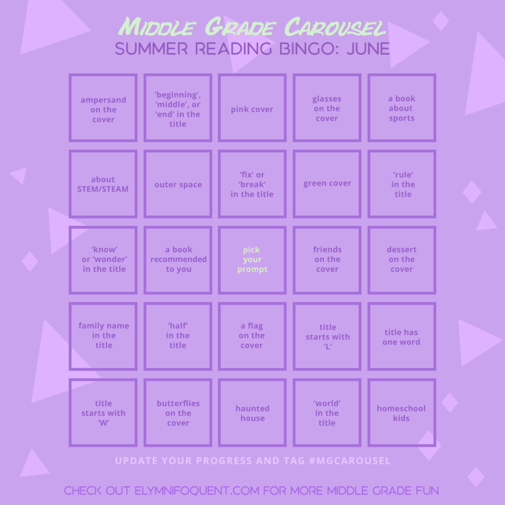 Summer Reading Bingo board for June 2020