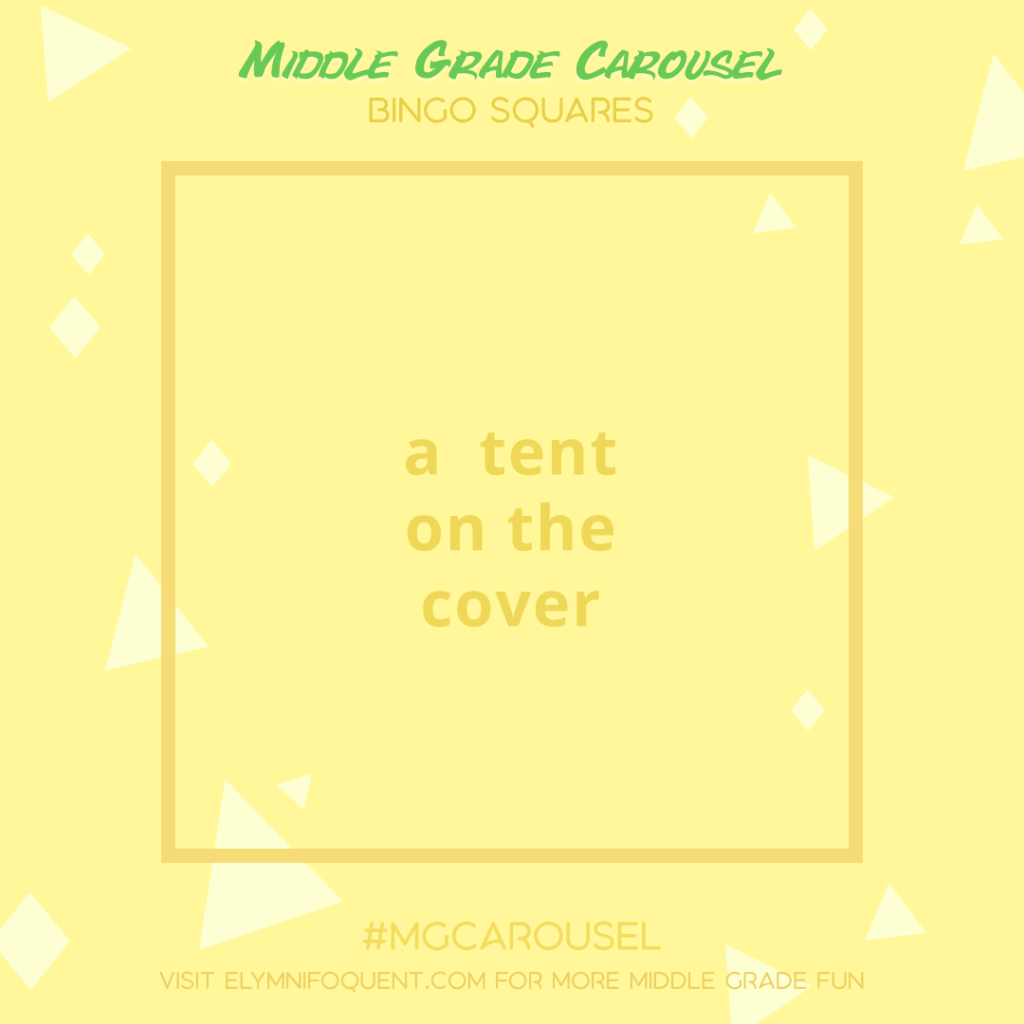 Bingo Squares: a tent on the cover