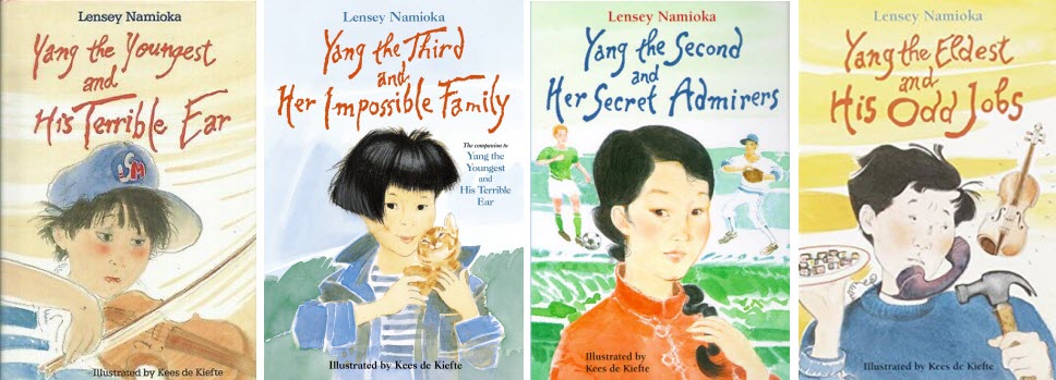 Book covers of The Yang Family series by Lensey Namioka