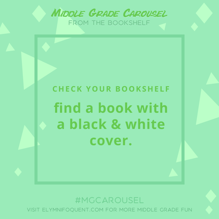 From the Bookshelf: find a book with a black and white cover