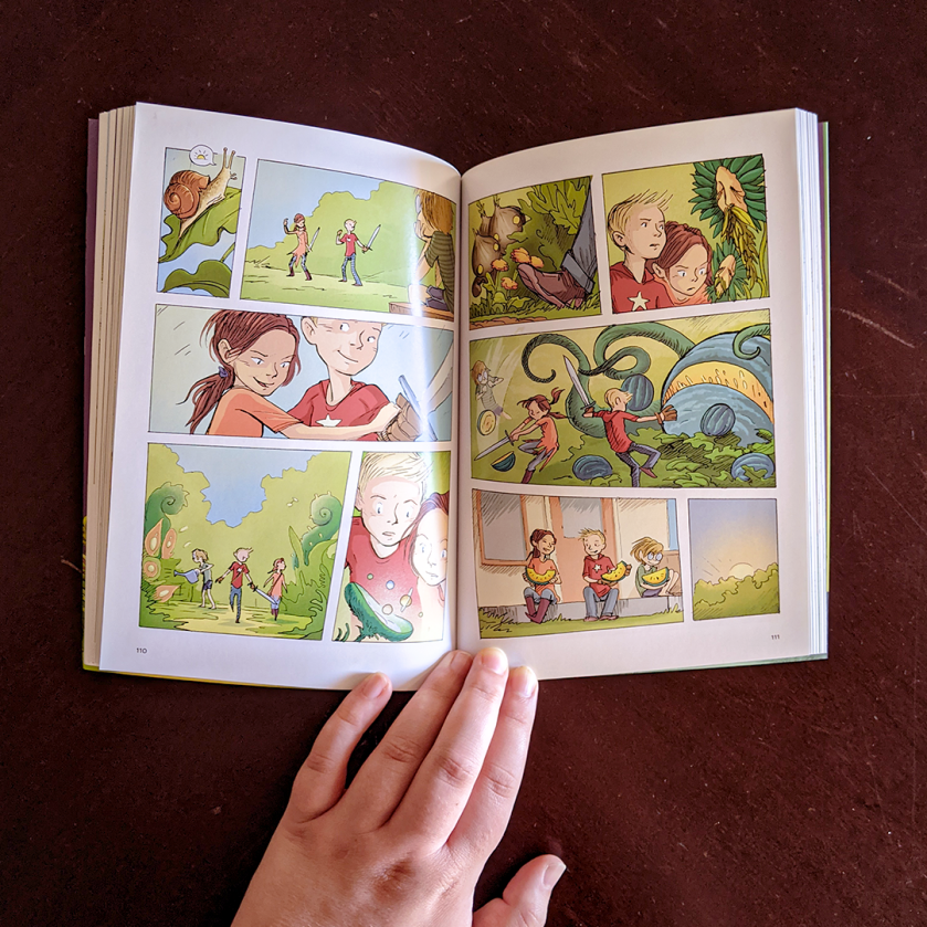 Bookstagram featuring the interior illustration from MIGHTY JACK by Ben Hatke
