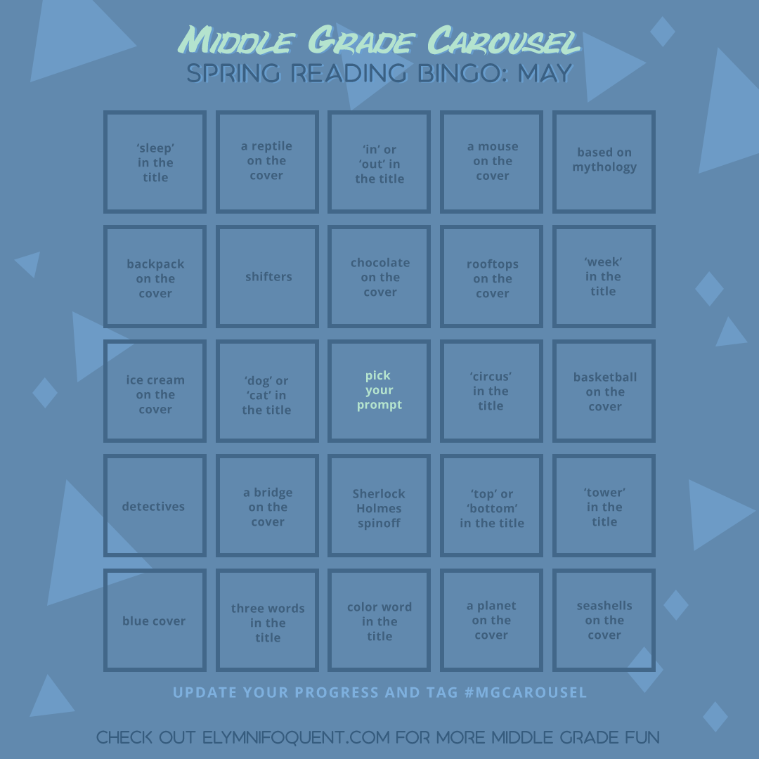 Spring Reading Bingo card for May at M