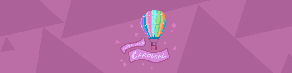 Header for September 2021: Flight features the Middle Grade Carousel banner and a hot air balloon.