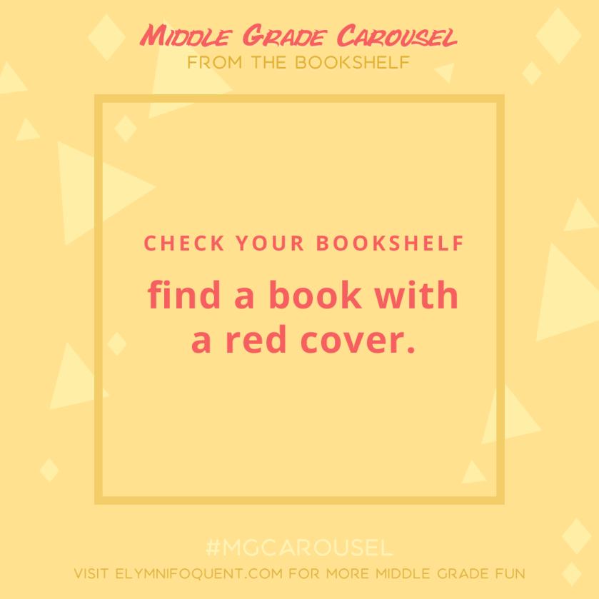 From the Bookshelf: find a book with a red cover