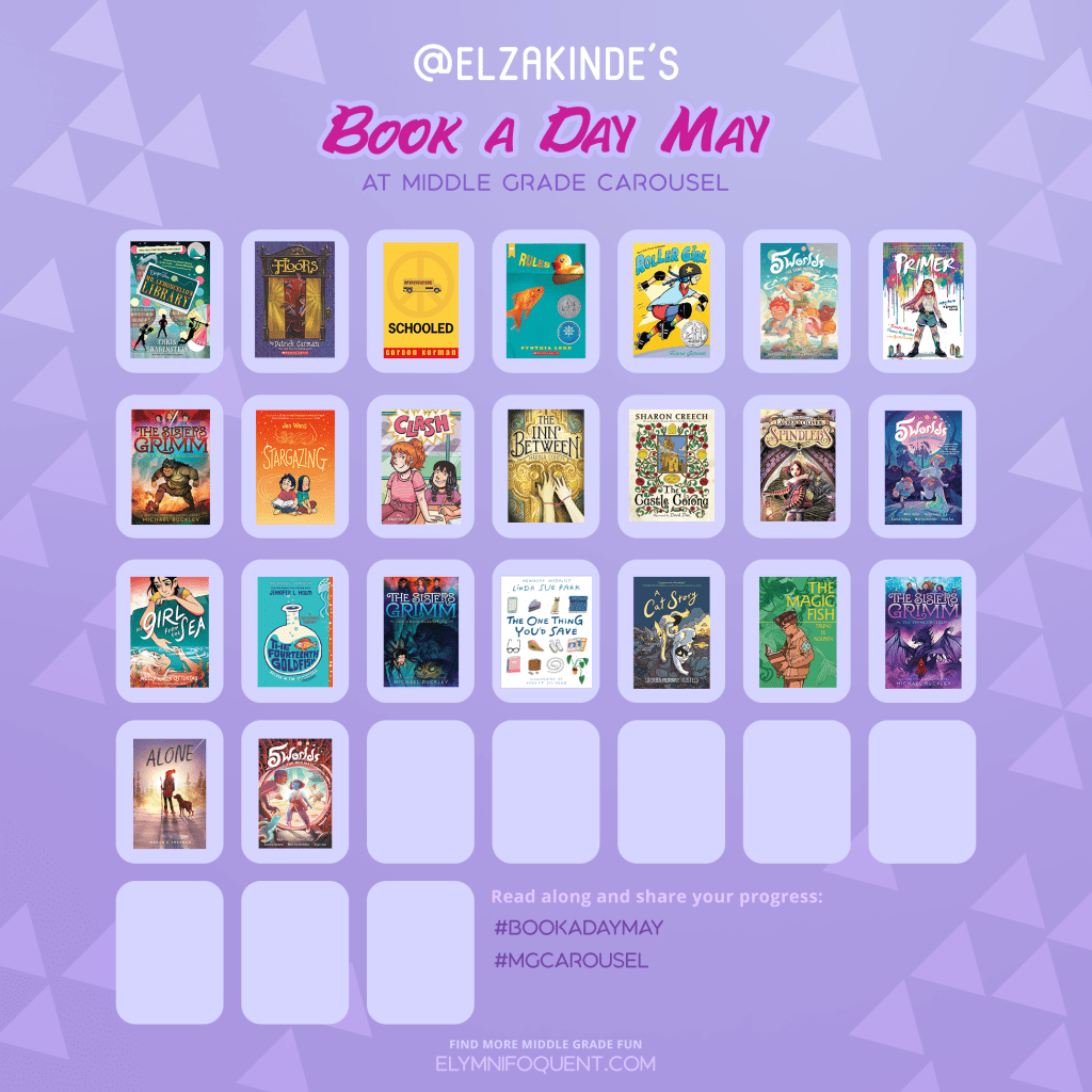 Elza's Book A Day May reading calendar from May 10 - 23