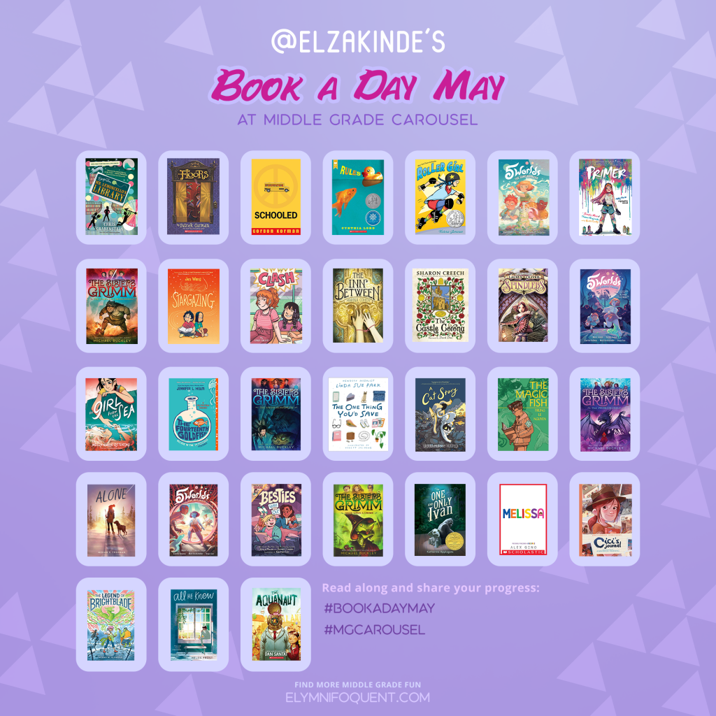 Elza's Book A Day May reading calendar from May 10 - 31