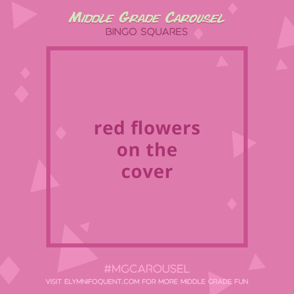 Bingo Squares: red flowers on the cover