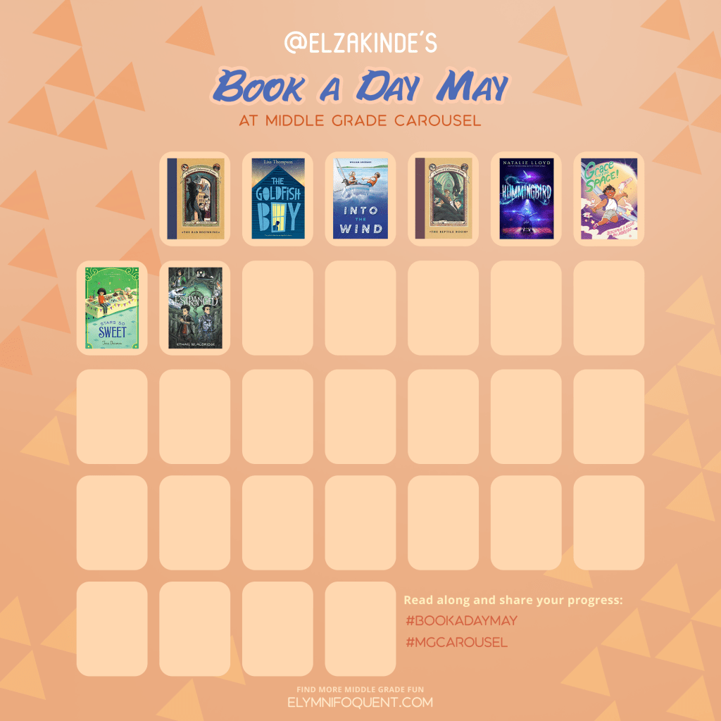 Elza's Book A Day May reading calendar from May 1 - 8