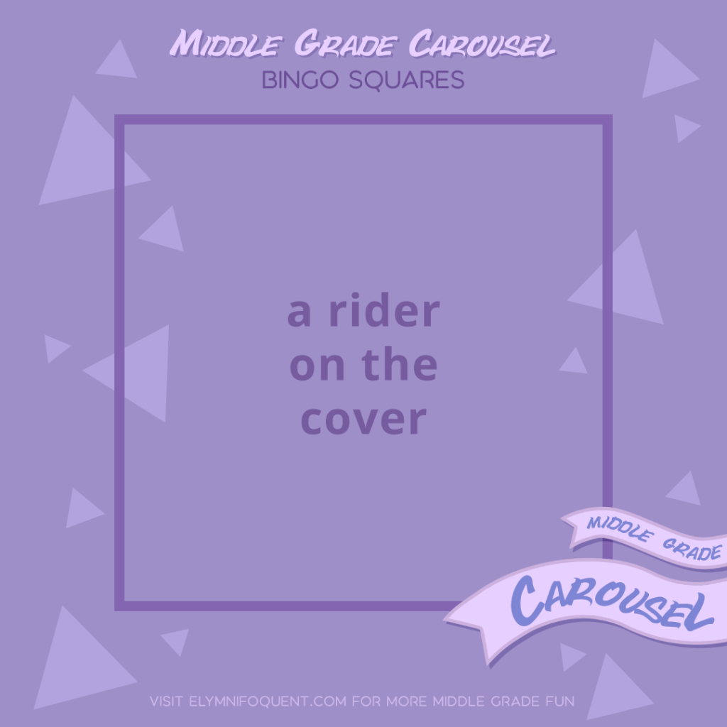 Bingo Squares: a rider on the cover