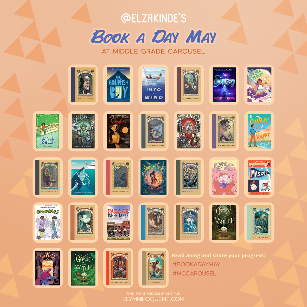 Elza's Book A Day May reading calendar from May 1 - 31